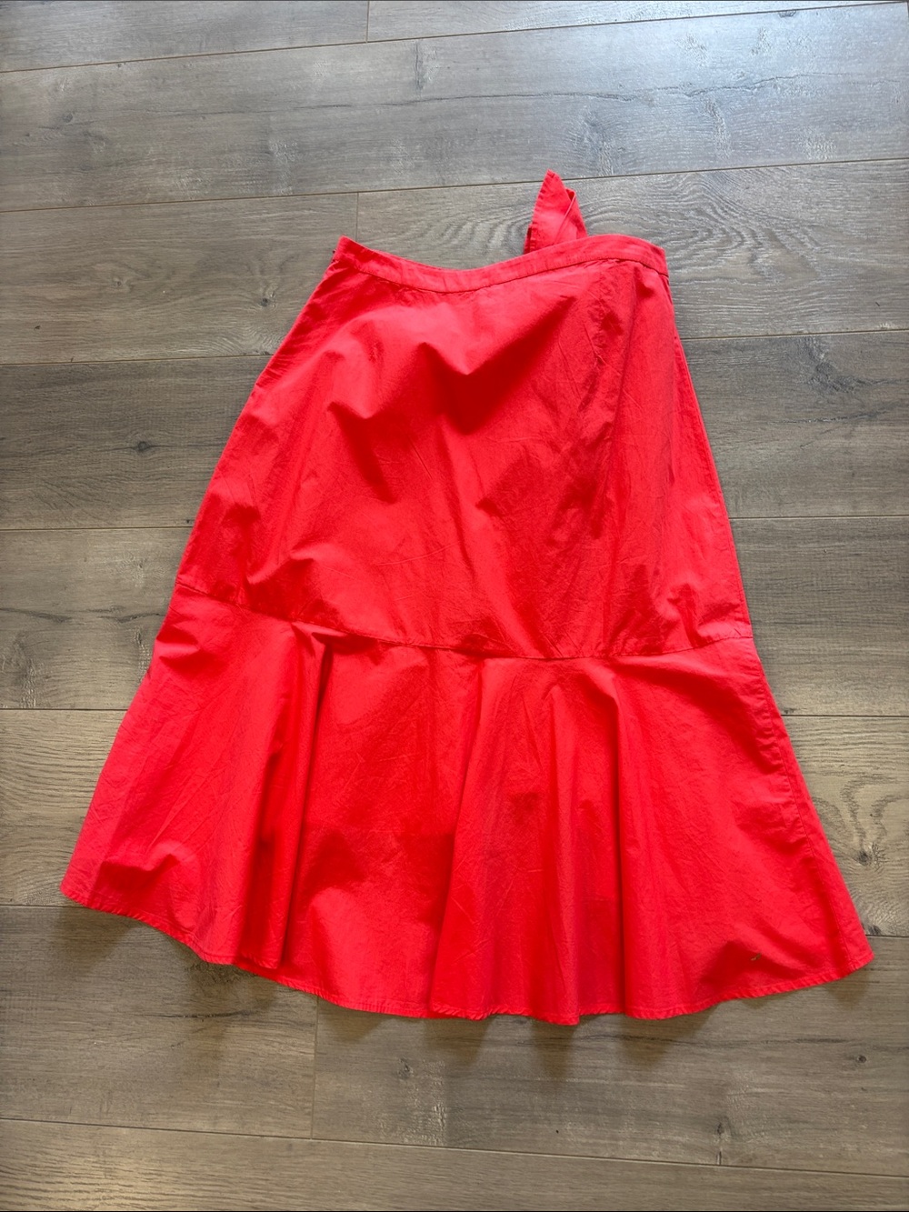 Joie Ruffle poplin Salsa midi High-Low Skirt - Picture 5 of 6